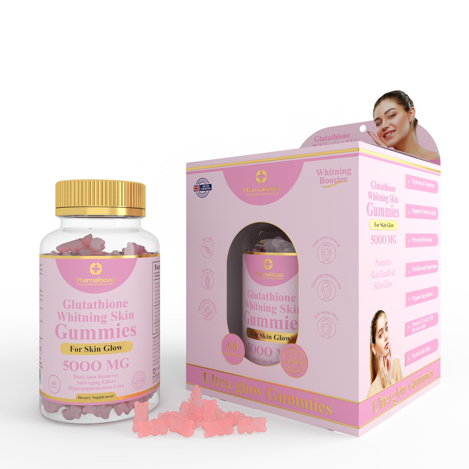 Glutathione Whitening Skin Gummies
