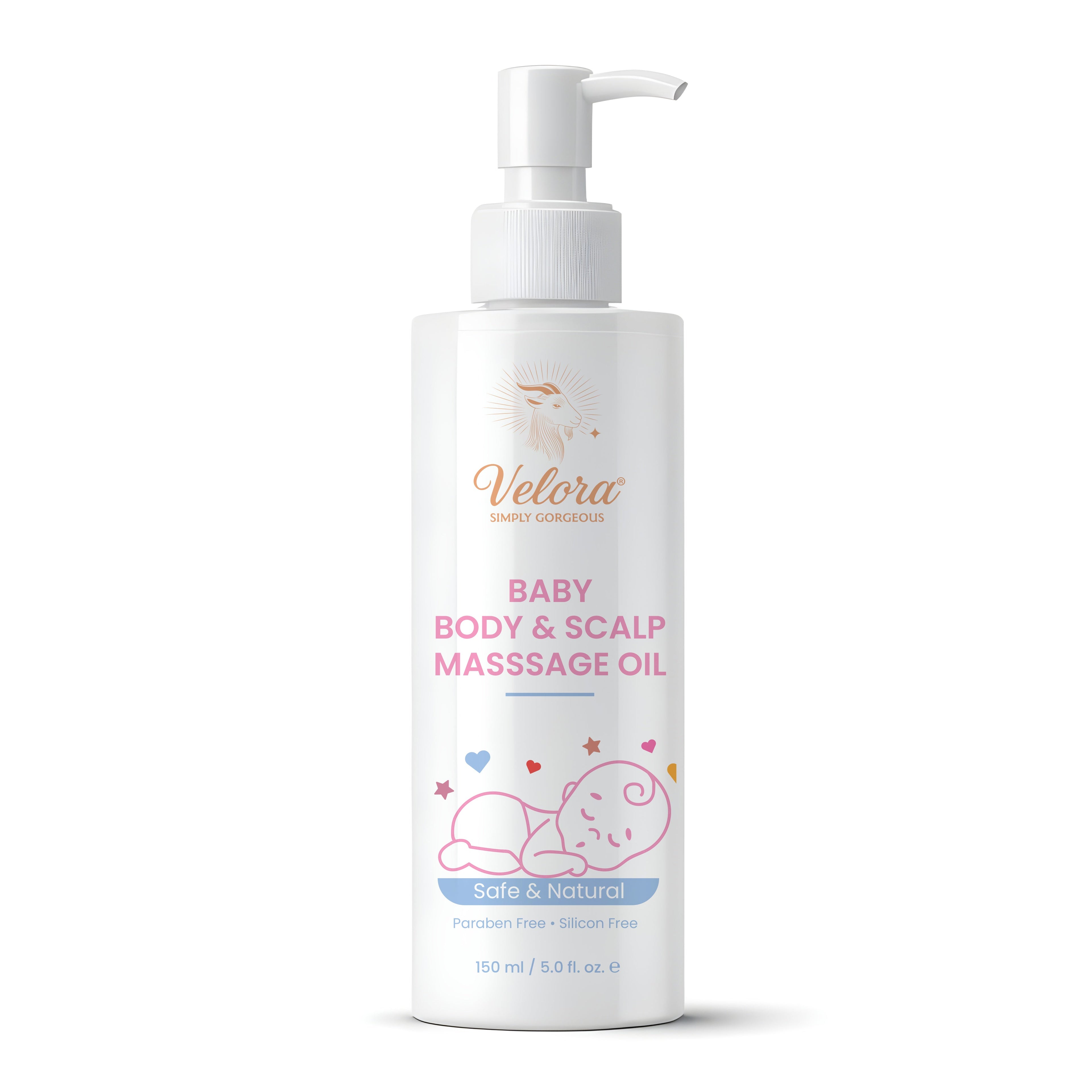 Lavender Baby Massage Oil by Velora for Body and Scalp Care