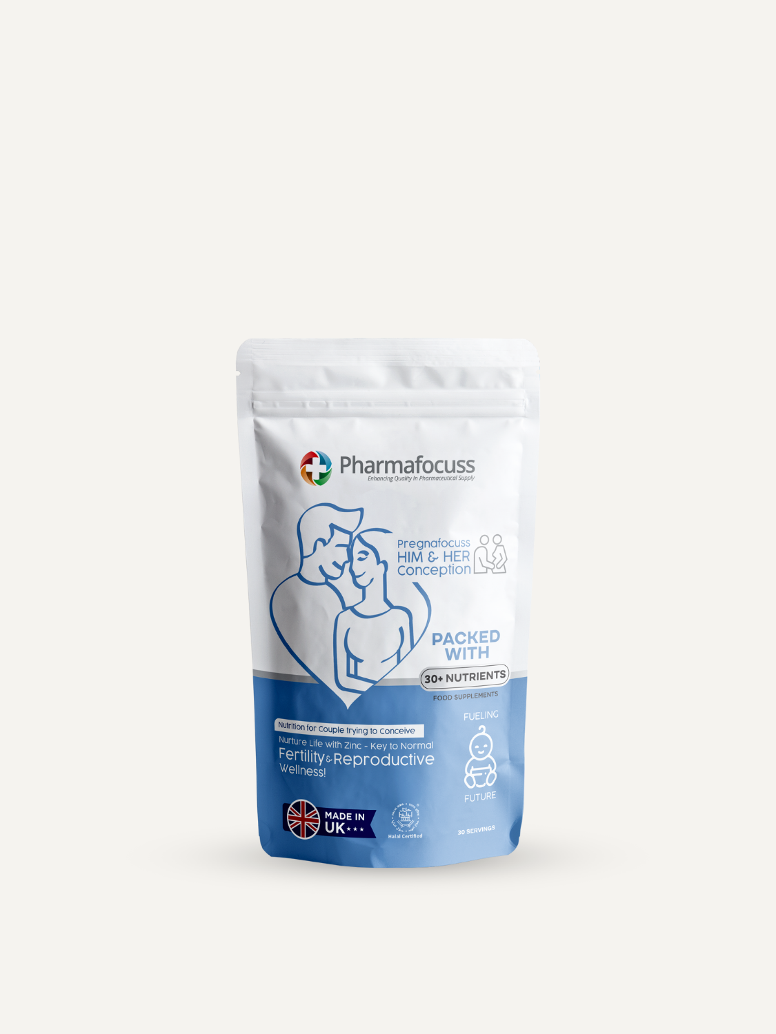 Pregnafocuss HIM &amp; HER Conception Food Supplements
