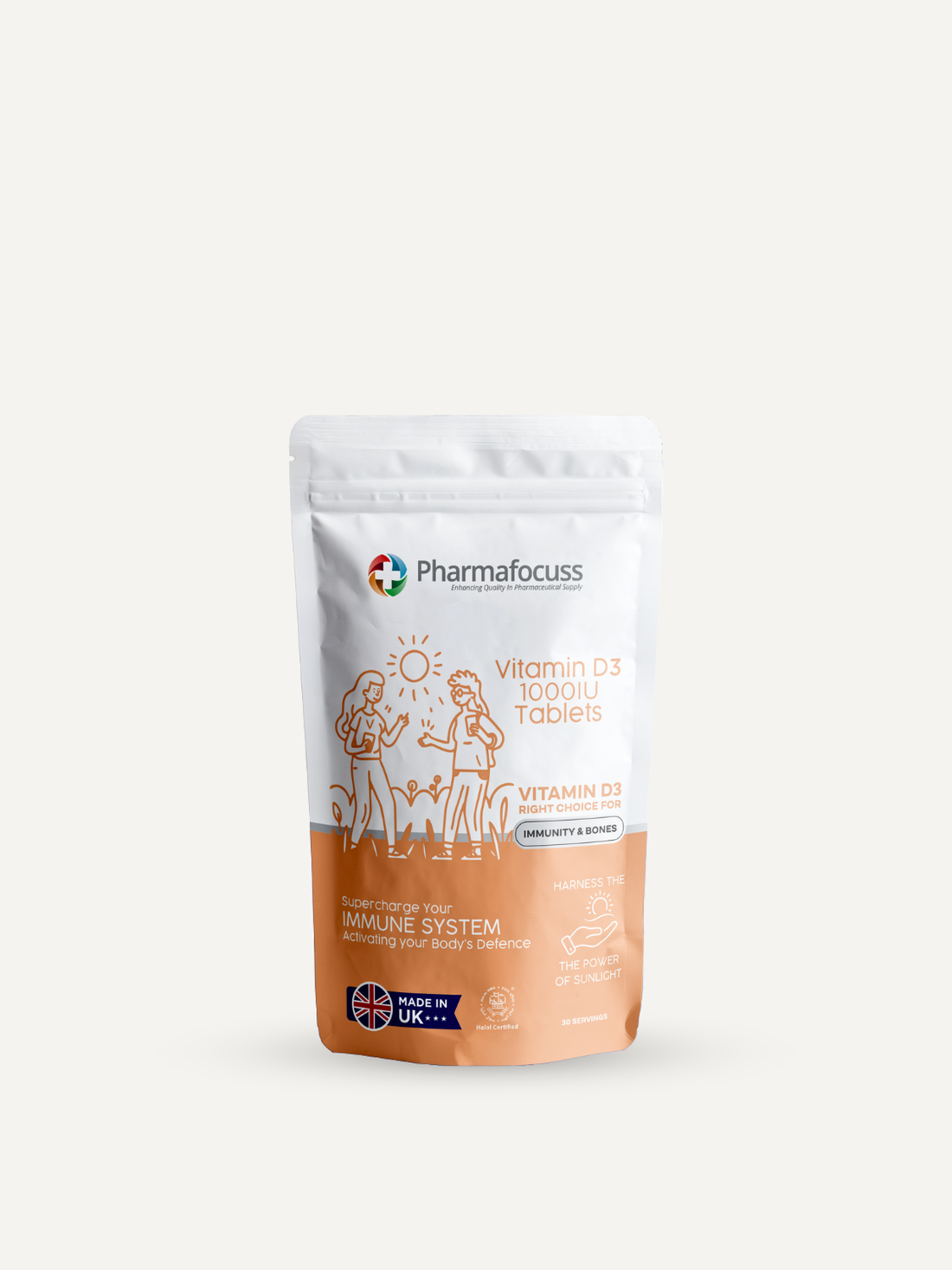 Vitamin D3 1000IU Tablets Food Supplements