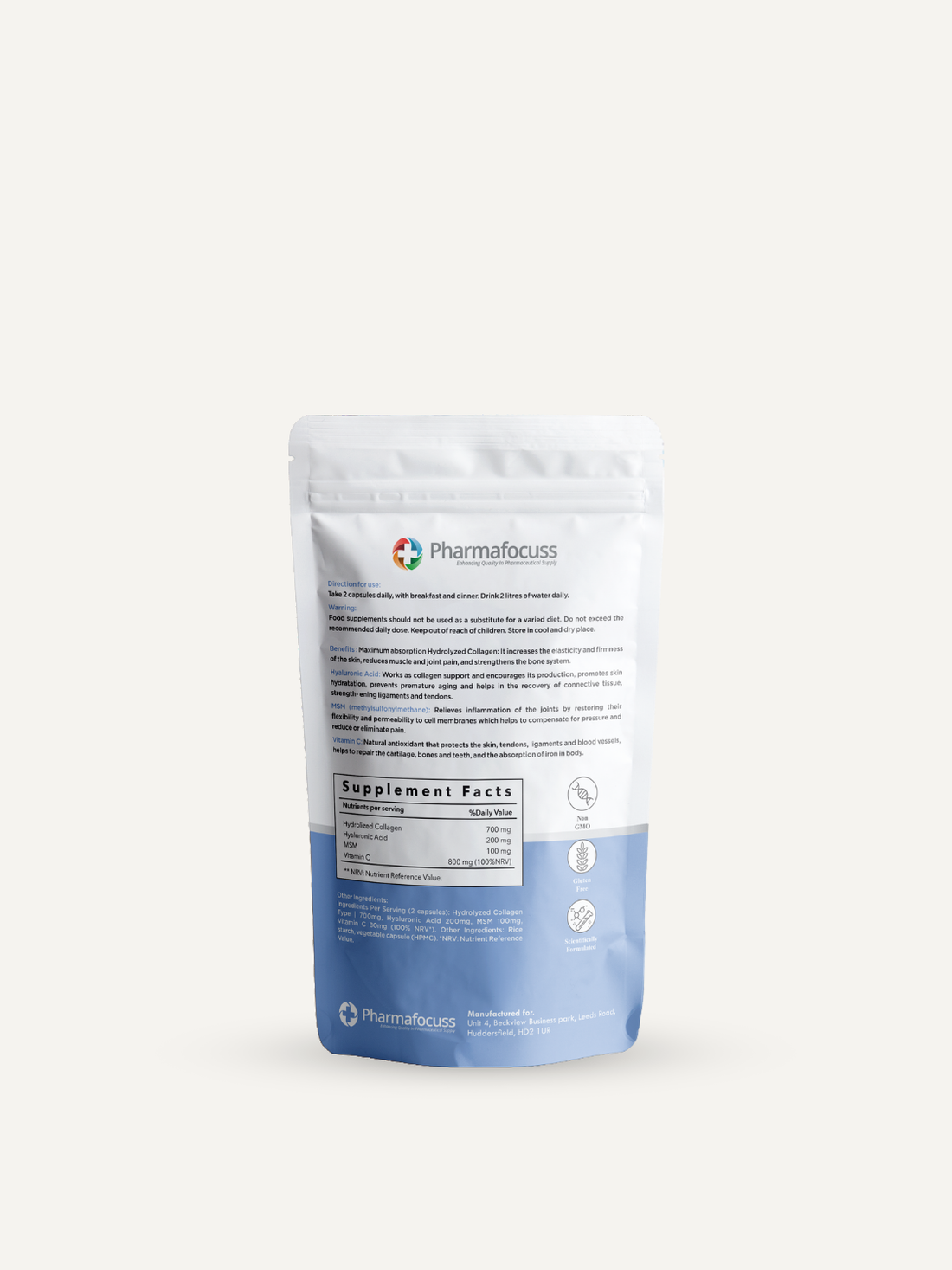 Hyaluronic Acid &amp; Collagen Complex with Vitamin C &amp; MSM