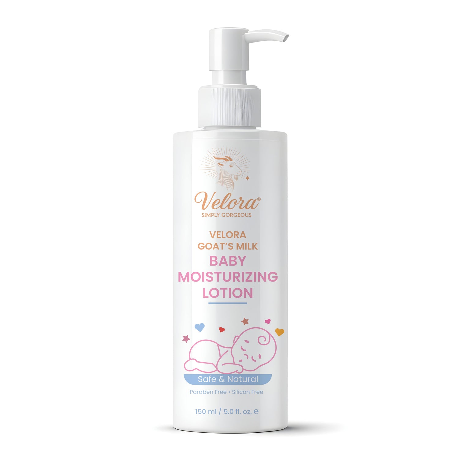 Velora baby moisturizing lotion bottle 