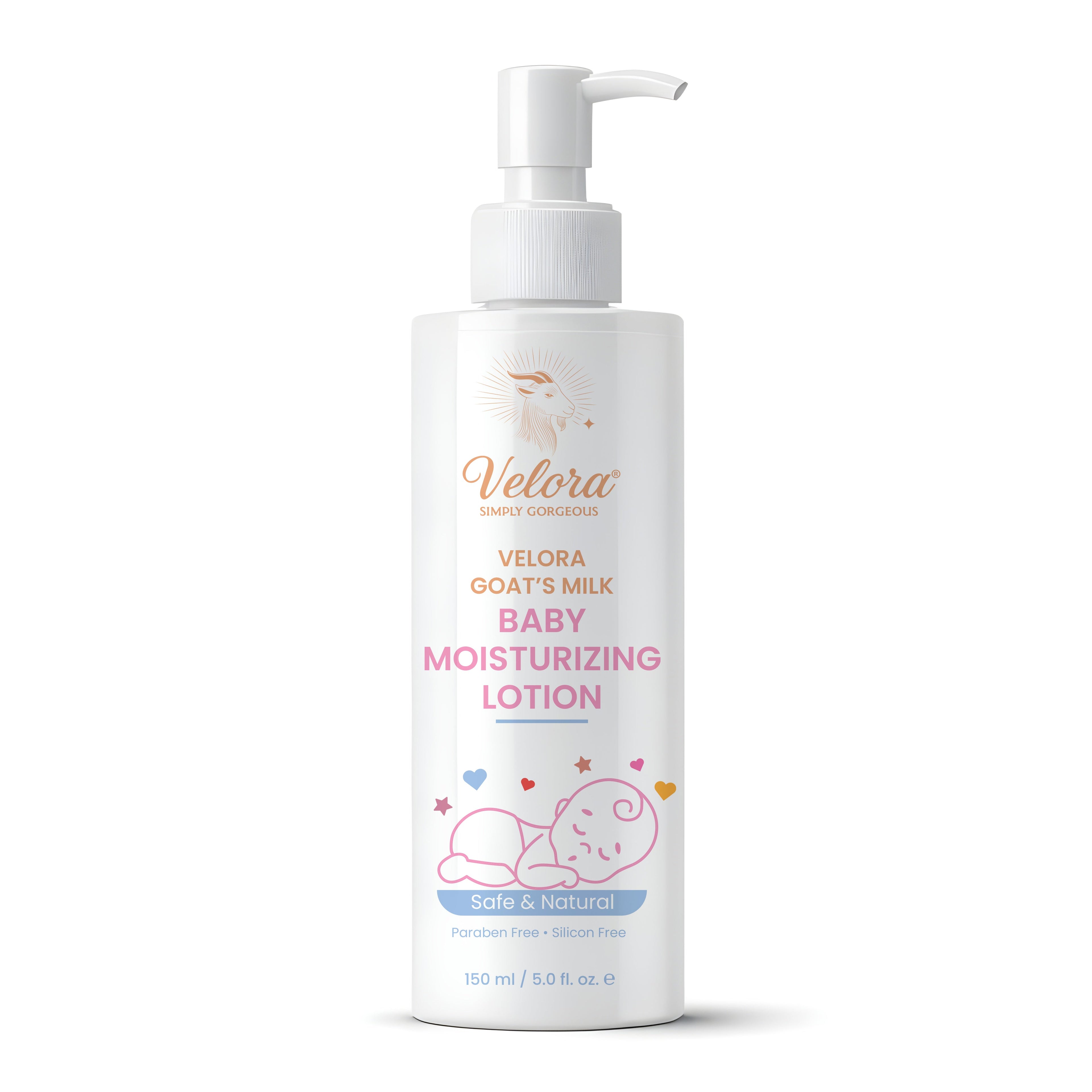 Velora baby moisturizing lotion bottle 