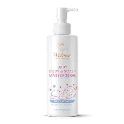 Lavender Baby Massage Oil by Velora for Body and Scalp Care