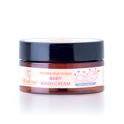 Velora Baby Rash Cream jar – gentle diaper rash relief with calendula &amp; chamomile