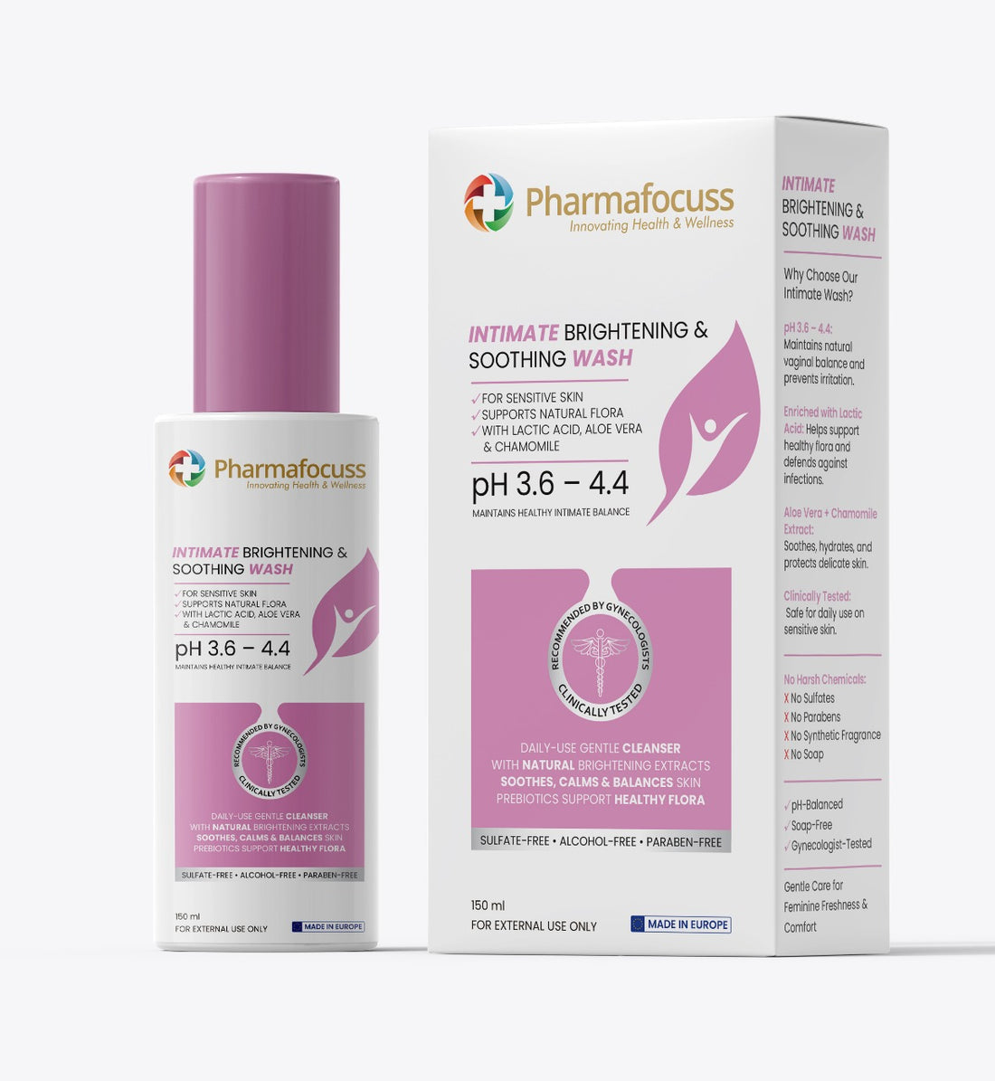 Pharmafocuss Intimate Brightening &amp; Soothing Wash