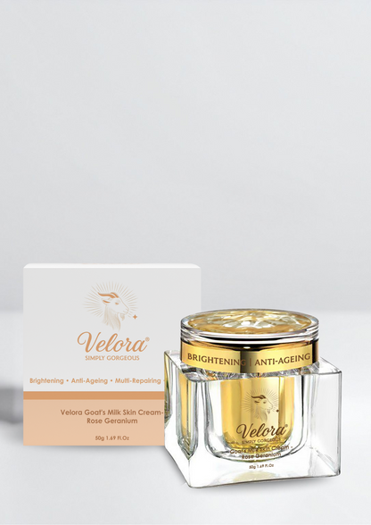 Velora goat milk hydration and brightening cream 